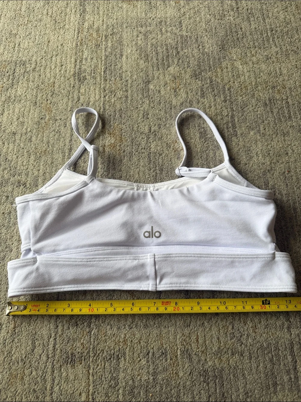 ALO Yoga Enso White Bralette Top